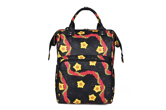 Black Pua Liilii Diaper Bag Backpack
