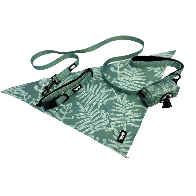 Eha Pets: Green Neke Fern Bandana