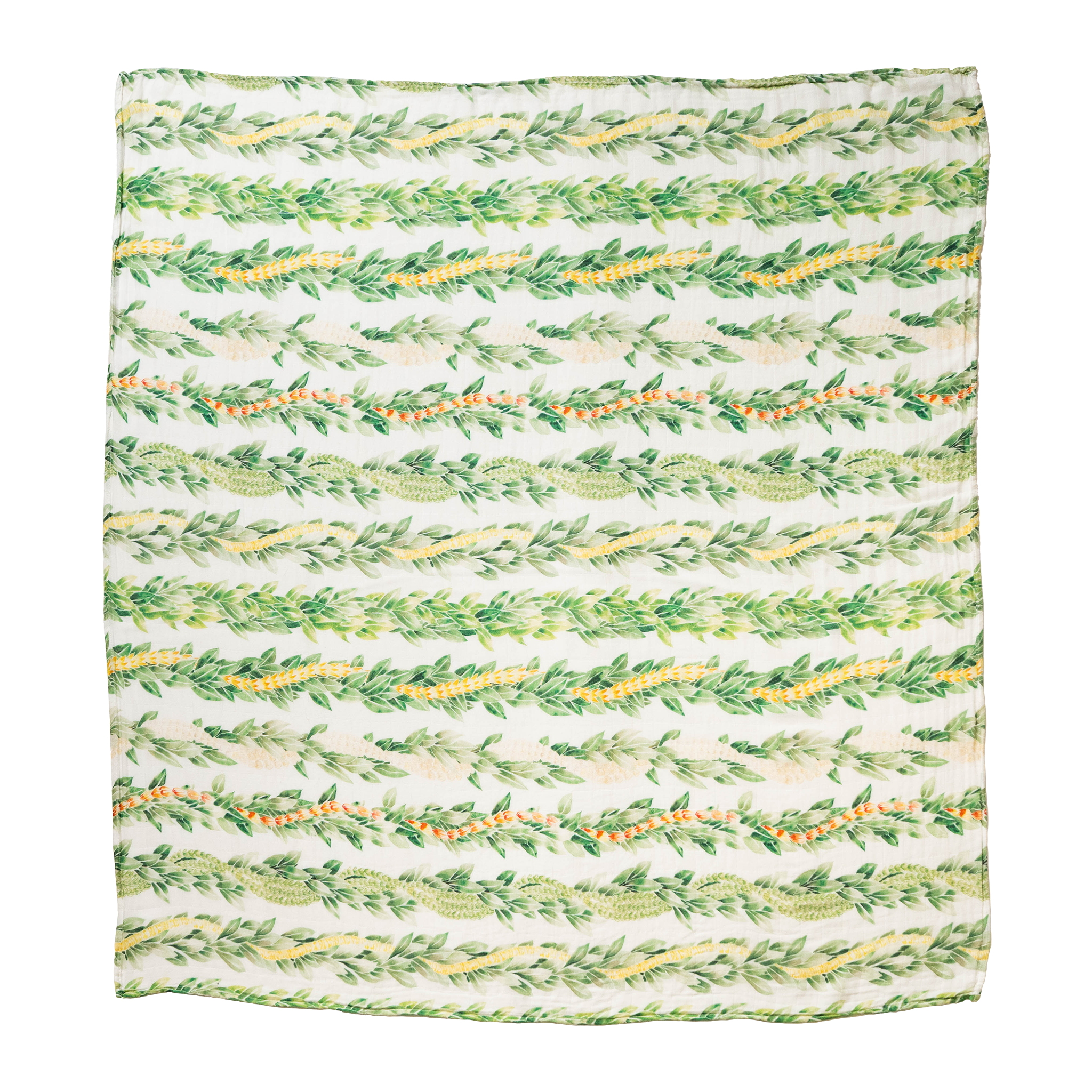 Lei Maile Bamboo Muslin Kapa Moe (Swaddle Blanket)