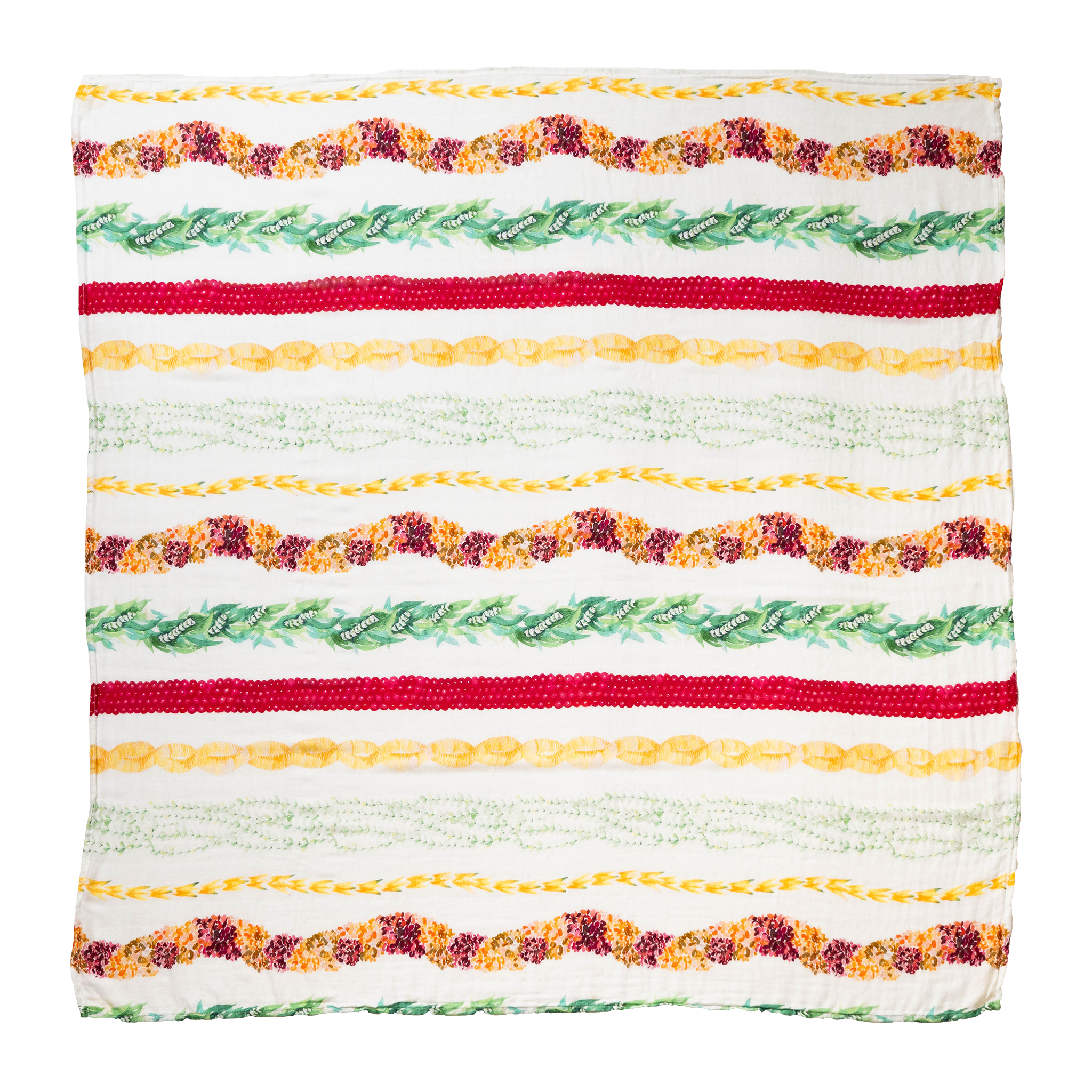 Lei Poinaole Bamboo Muslin Kapa Moe (Swaddle Blanket)