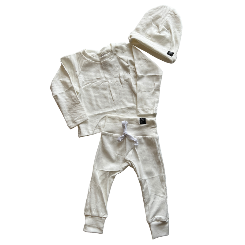 imi white jogger set